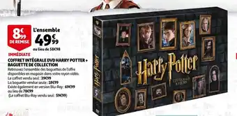 Auchan Coffret Intégrale DVD Harry Potter+ offre