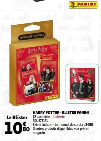 Auchan Harry Potter-Blister Panini offre