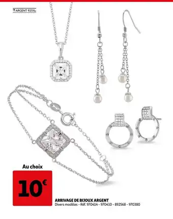 Auchan Arrivage de Bijoux Argent offre