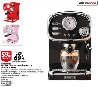 Auchan Kitchen Cook Machine À Espresso offre
