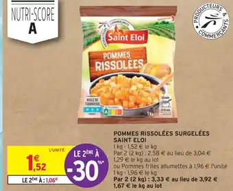 Intermarché SAINT ELOI POMMES RISSOLÉES SURGELÉES offre