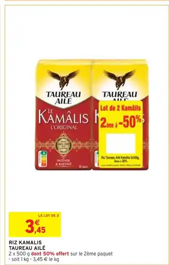 Intermarché TAUREAU AILÉ RIZ KAMALIS offre