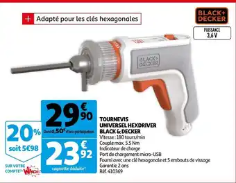 Auchan Tournevis Universel Hexdriver offre