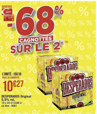 Casino Supermarchés Desperados Original offre