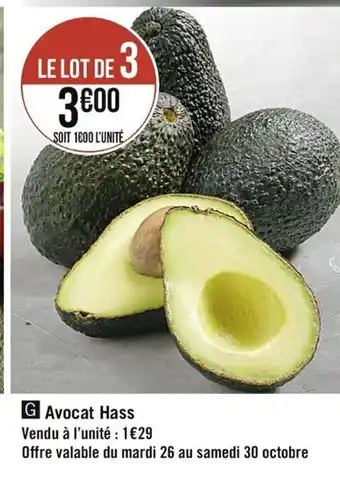 Casino Supermarchés Avocat Hass offre