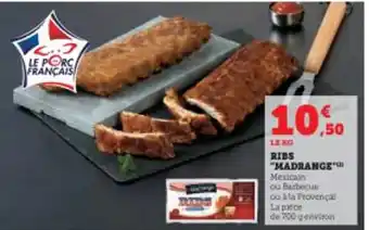 Super U RIBS "MADRANGE" offre