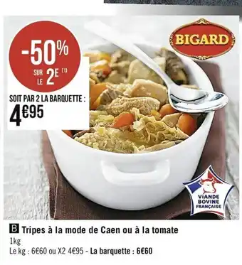 Casino Supermarchés Tripes à La Mode de Caen Ou à La Tomate offre