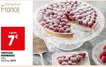 Auchan TARTE AUX FRAMBOISES offre