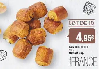 Match PAIN AU CHOCOLAT offre