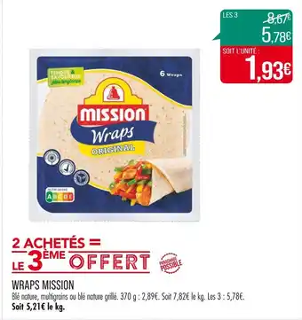 Match MISSION WRAPS offre