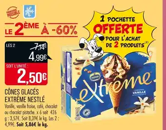 Match NESTLÉ CÔNES GLACÉS EXTRÊME offre