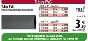 Tridôme Tubes PVC offre