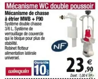 Tridôme Mécanisme de chasse à étrier MWB + F90 offre