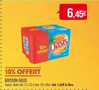 Match OASIS BOISSON offre