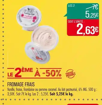 Match FROMAGE FRAIS offre