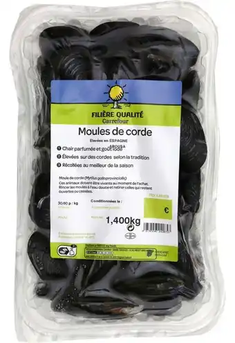 Carrefour Moules de corde FILIÈRE QUALITÉ CARREFOUR offre