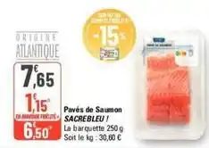 Sacrebleu! - pavés de saumon