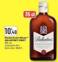 G20 Ballantine's - blended scotch whisky finest offre