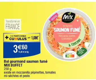 Migros Bol gourmand saumon fumé MIX BUFFET offre