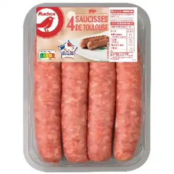 Auchan 4 Saucisses De Toulouse Auchan offre