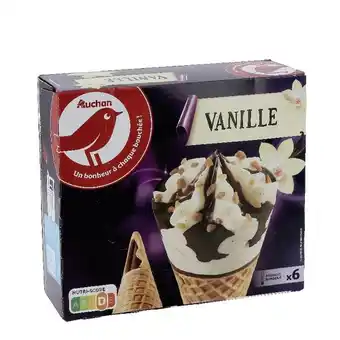 Auchan Cônes Vanille Surgelés Auchan offre