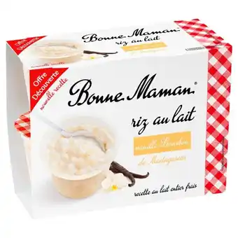 Auchan Riz Au Lait Bonne Maman offre