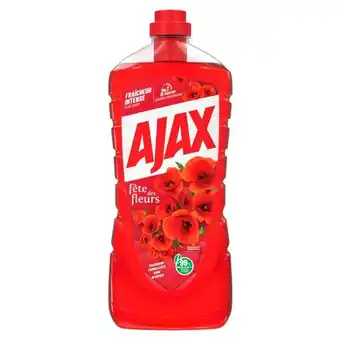 Auchan Nettoyant Ménager Fêtes Des Fleurs Fraîcheur Coquelicots Ajax offre