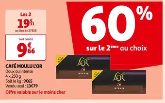 Auchan Supermarché L'OR CAFÉ MOULU offre
