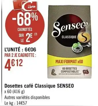 Dosettes Café Classique Senseo