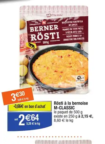 Migros Rösti à la bernoise M-CLASSIC offre