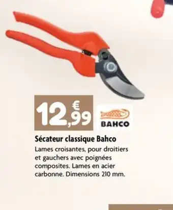 Point Vert Sécateur classique Bahco offre