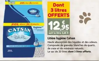 Point Vert Litière hygiène Catsan offre