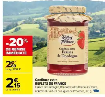 Carrefour Confiture extra REFLETS DE FRANCE offre