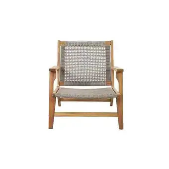 Brico Cash Fauteuil de jardin MERANO en bois d'acacia FSC blanchi et résine tressée coloris naturel offre