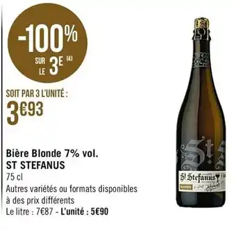 Bière Blonde 7% vol.