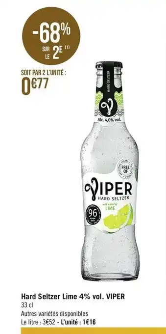 Hard Seltzer Lime 4% vol. Viper