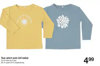 Zeeman Tee-shirt anti-UV bébé offre
