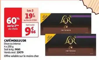 Auchan Supermarché L'or - café moulu offre