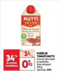 Mutti - purée de tomate