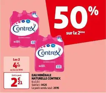 Auchan Contrex - eau minerale naturelle offre