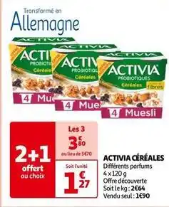 Auchan Activia - céréales offre