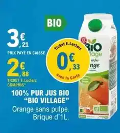 Auchan Auchan - pur jus de clementine offre