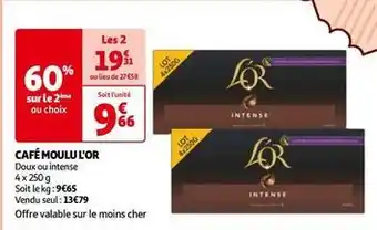 Auchan L'or - café moulu offre