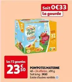 Auchan Materne - pom'potes materne offre