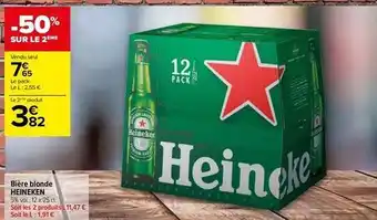 Carrefour Drive Heineken - bière blonde offre