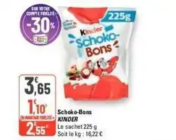 G20 Kinder - schoko bons offre