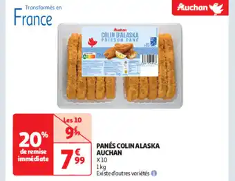Auchan PANÉS COLIN ALASKA AUCHAN offre