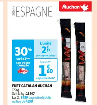 Auchan FUET CATALAN AUCHAN offre