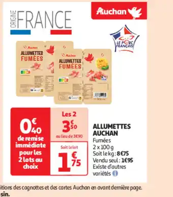 Auchan ALLUMETTES AUCHAN offre