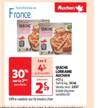 Auchan QUICHE LORRAINE AUCHAN offre